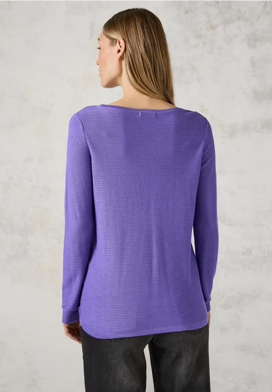 Pull en maille fine wild lilac