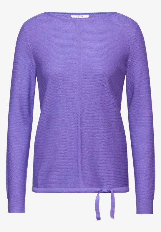 Pull en maille fine wild lilac