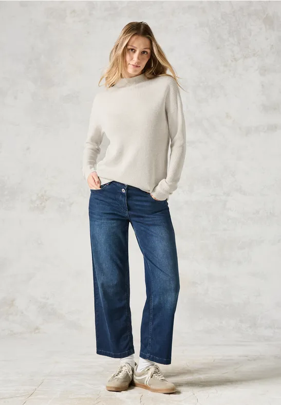 Pull avec turtleneck alabaster beige melange