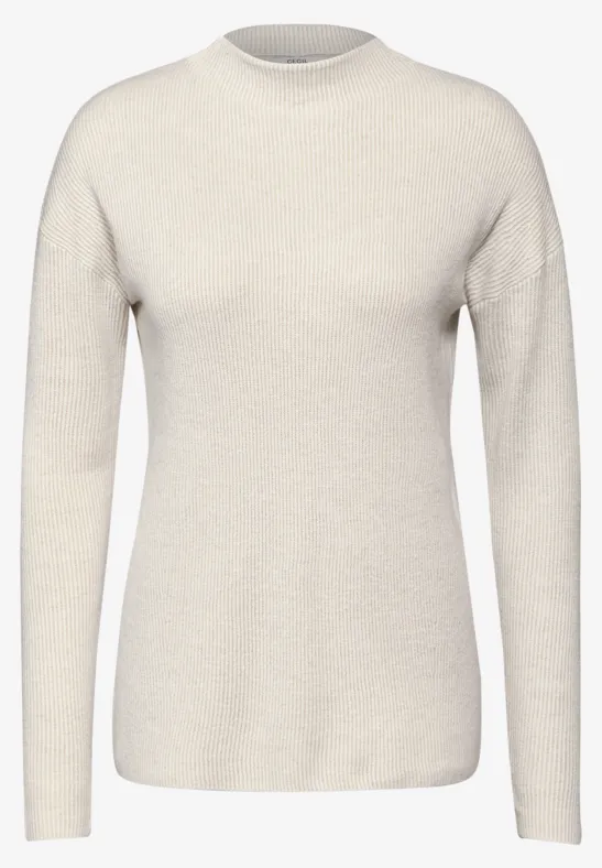 Pull avec turtleneck alabaster beige melange