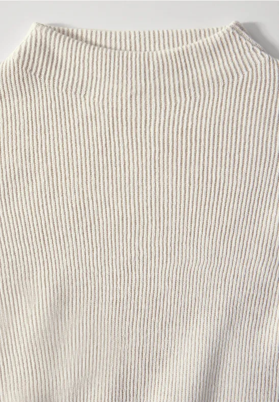 Pull avec turtleneck alabaster beige melange