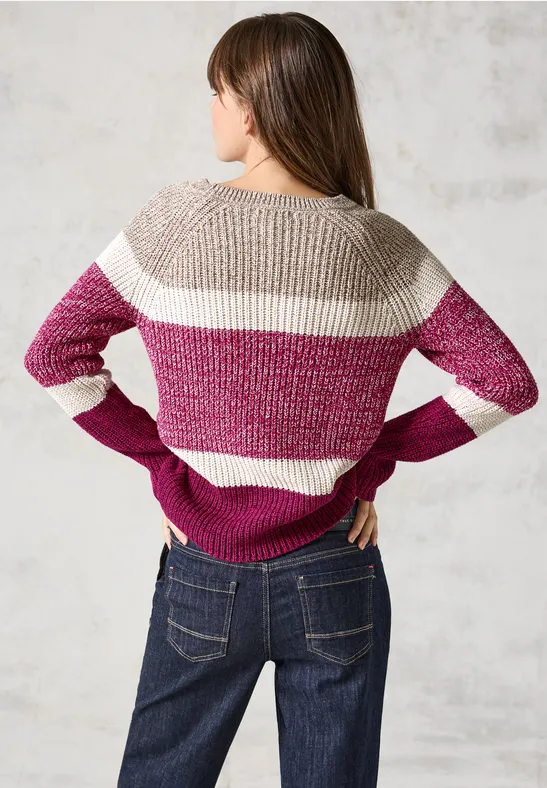 Sweter Mouliné jewel pink