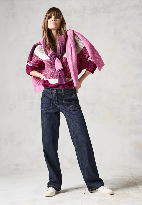 Sweter Mouliné jewel pink