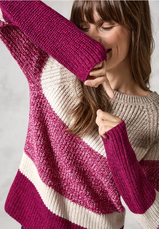 Sweter Mouliné jewel pink