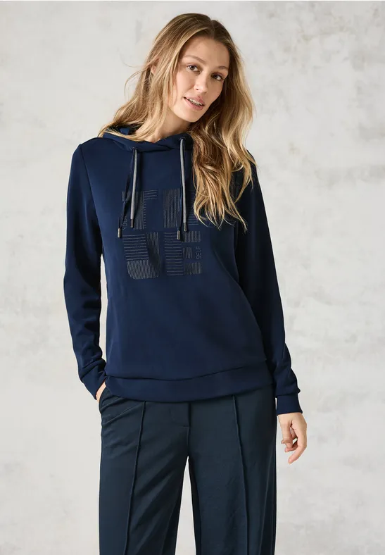 Sweat à capuche deep petrol