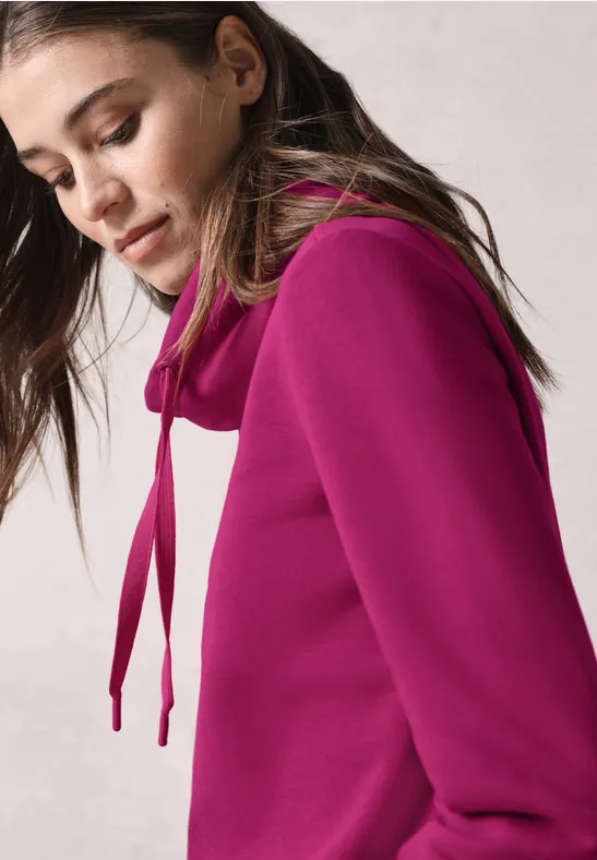 Sweat-shirt long jewel pink