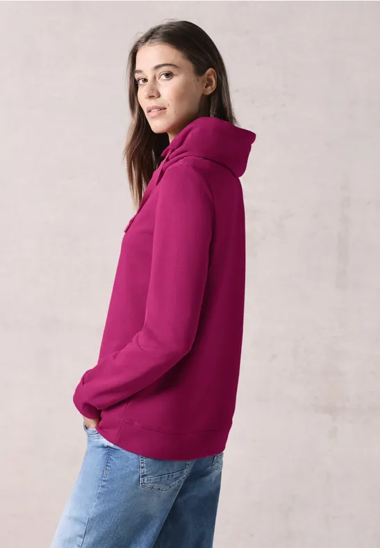 Sweat-shirt long jewel pink