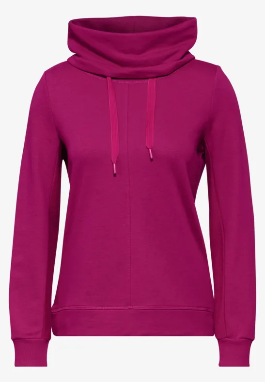 Sweat-shirt long jewel pink