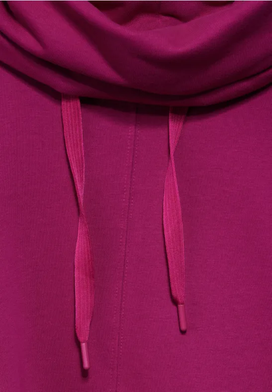 Sweat-shirt long jewel pink
