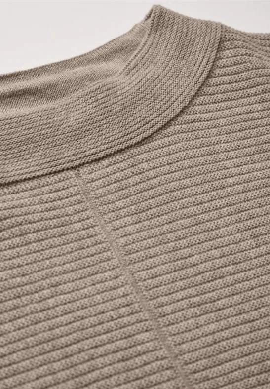 Pullover Dolman à structure mixte milky caramel melange