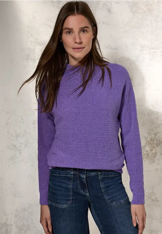 Chenille Dolman Pullover wild lilac