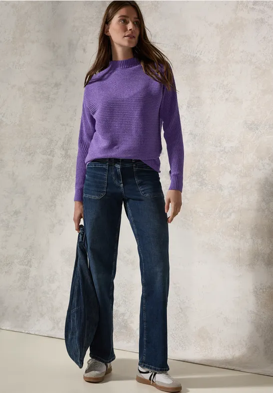Chenille Dolman Pullover wild lilac