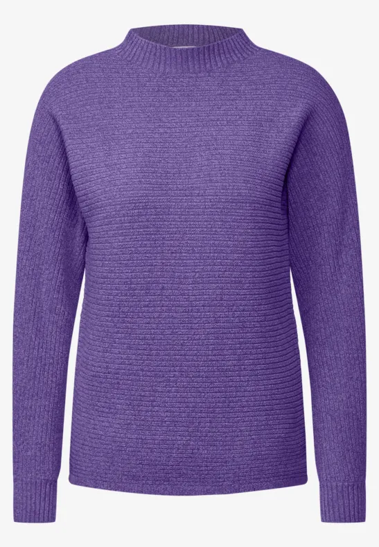 Chenille Dolman Pullover wild lilac