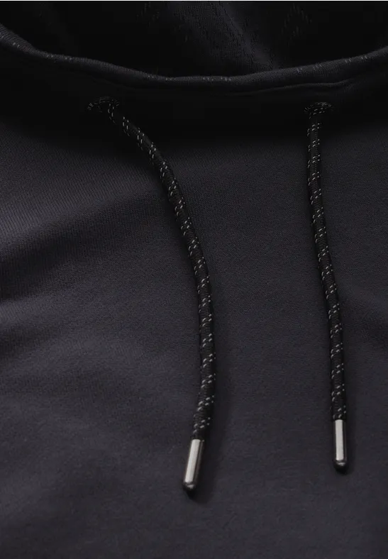 Sweatshirt mit Schalkragen deep charcoal grey