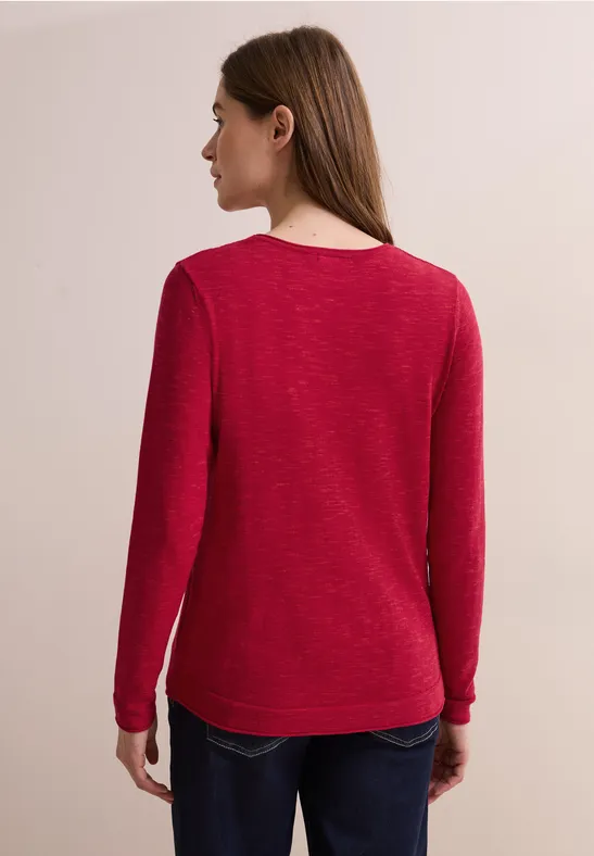 T-shirt à motifs structurés heather granita red melange