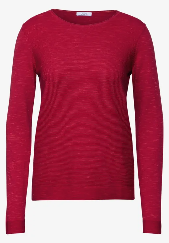 T-shirt à motifs structurés heather granita red melange