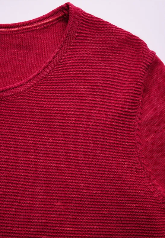 T-shirt à motifs structurés heather granita red melange