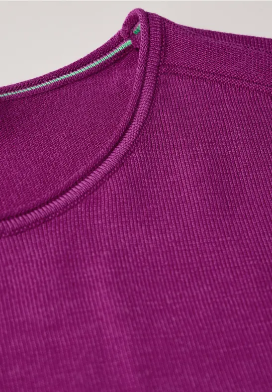 Pull à col rond anemone pink
