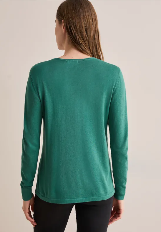 Feinstrickpullover sea green