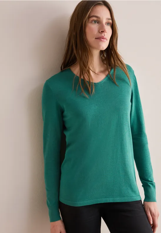 Feinstrickpullover sea green