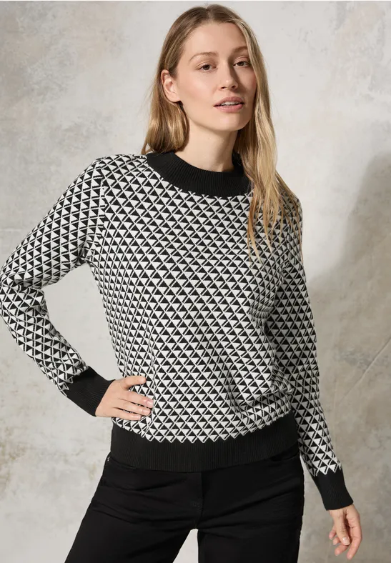 Pull à motifs Black