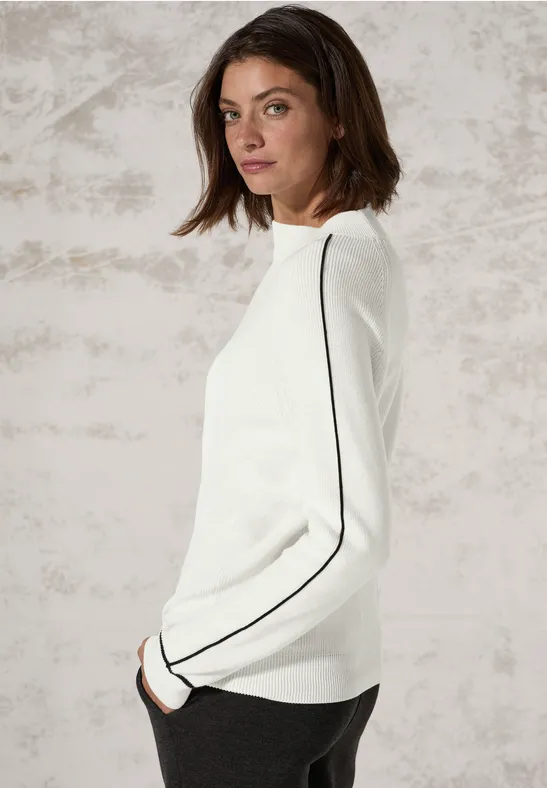 Pullover mit Detail vanilla white