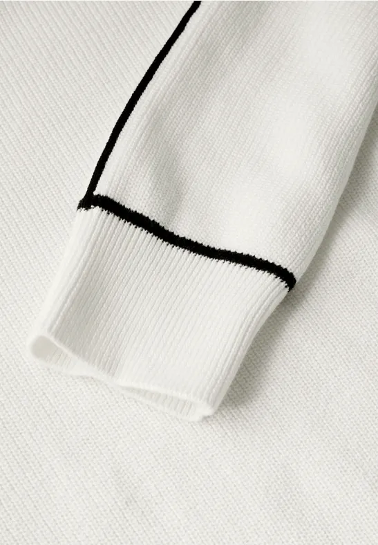 Pullover mit Detail vanilla white