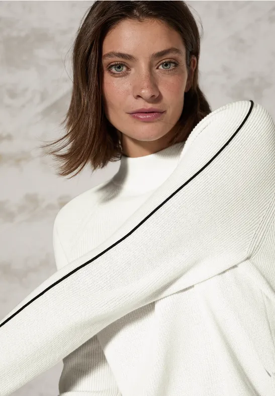 Pullover mit Detail vanilla white