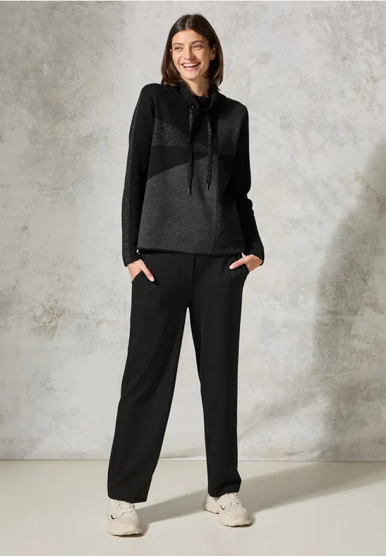 Pull avec détails scintillants Black