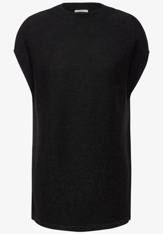 Pullunder mit Glitzerfäden black lurex