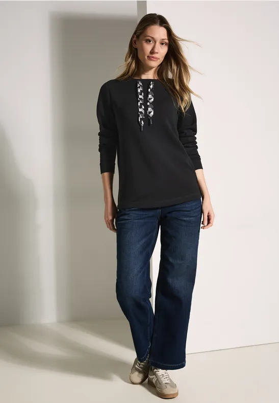 Modalmix Sweatshirt Black