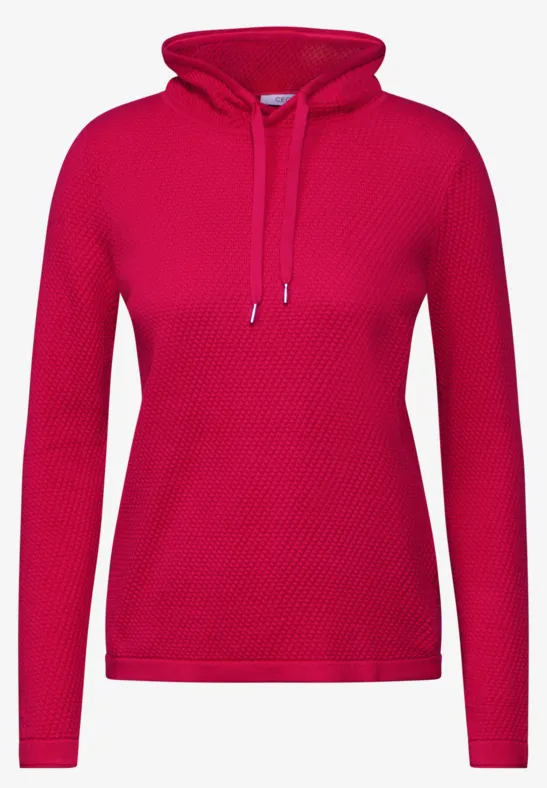 Trui met structuur granita red