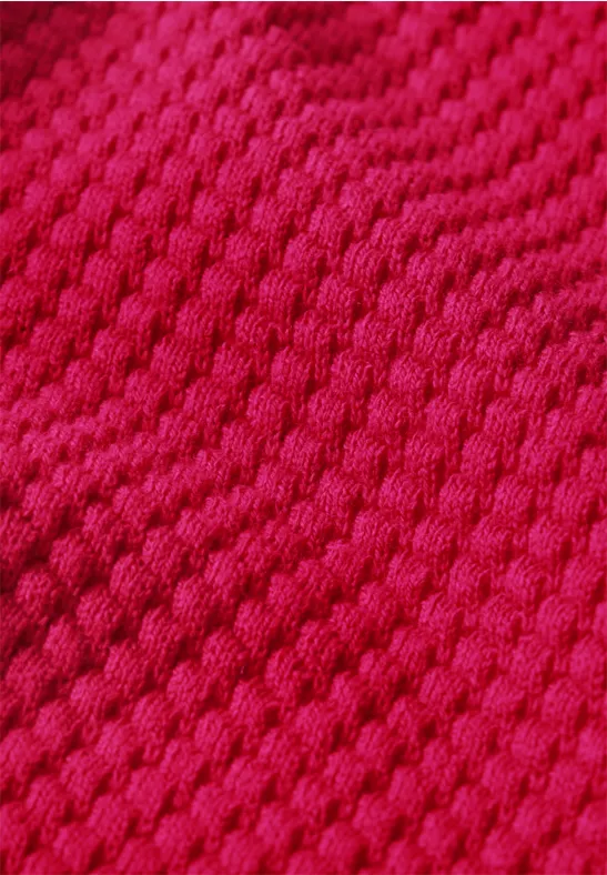 Trui met structuur granita red