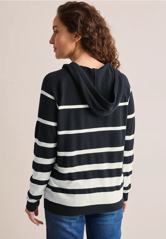 Sweat à capuche rayé universal blue