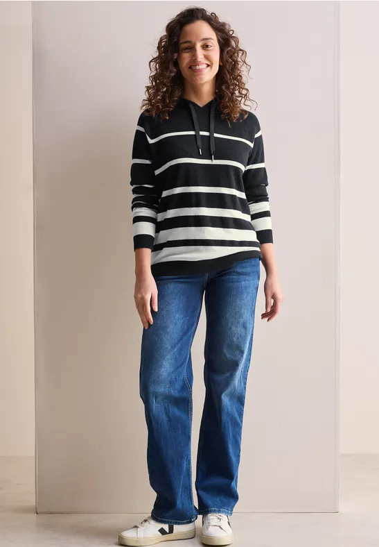Sweat à capuche rayé universal blue
