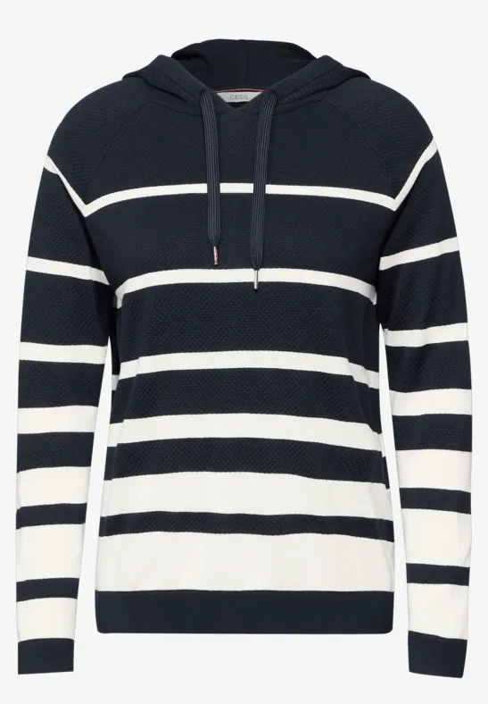 Sweat à capuche rayé universal blue