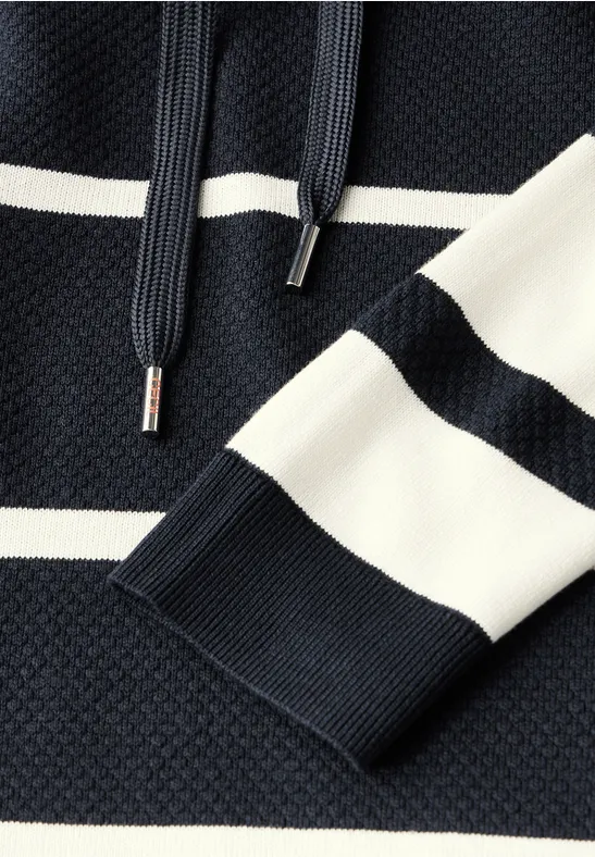 Sweat à capuche rayé universal blue