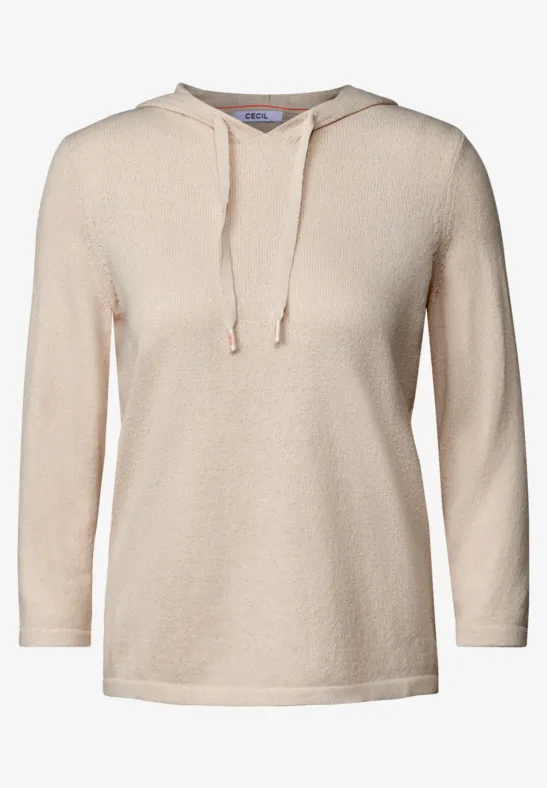 Hoodie léger pearl beige