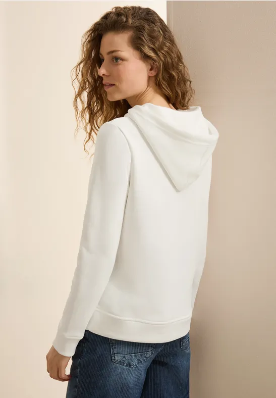 Hoodie mit Artwork vanilla white