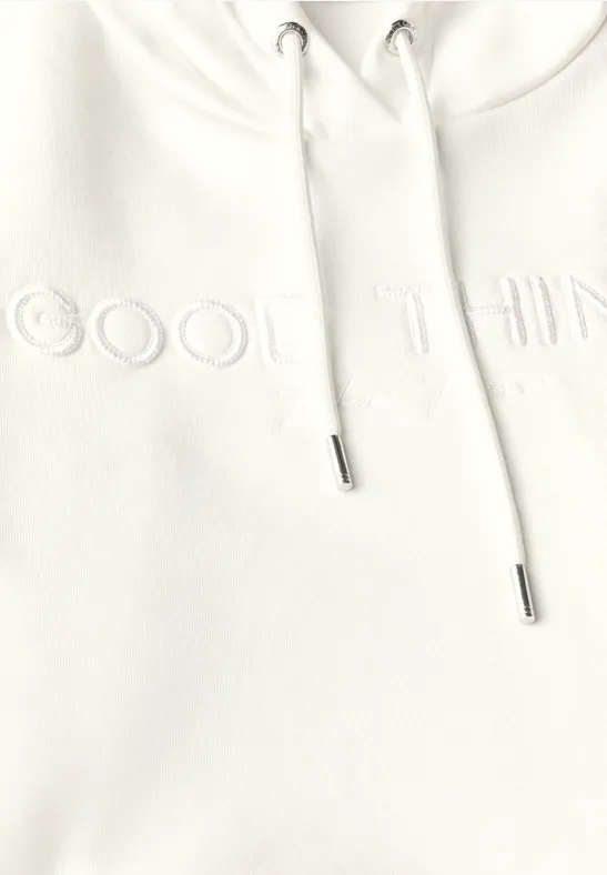 Hoodie mit Artwork vanilla white