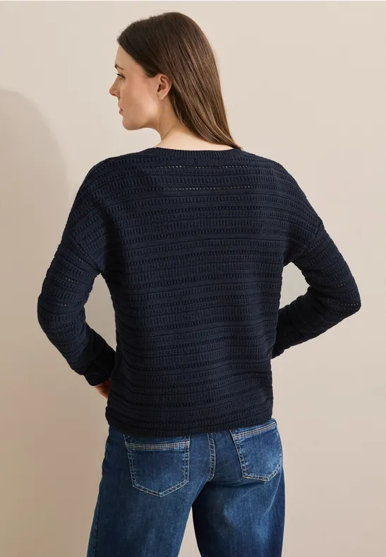 Pull en maille universal blue
