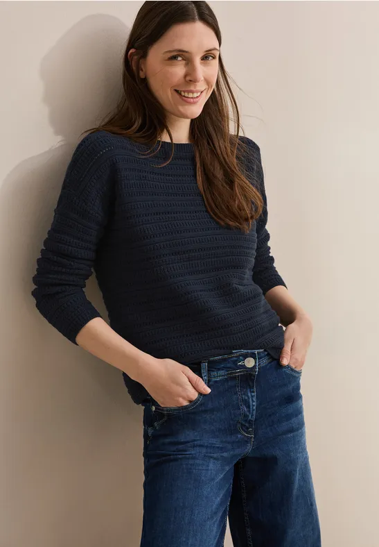 Pull en maille universal blue