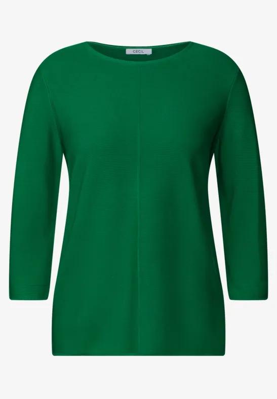 Strukturpullover garden green