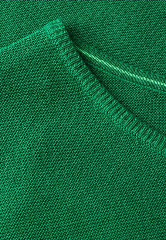 Strukturpullover garden green