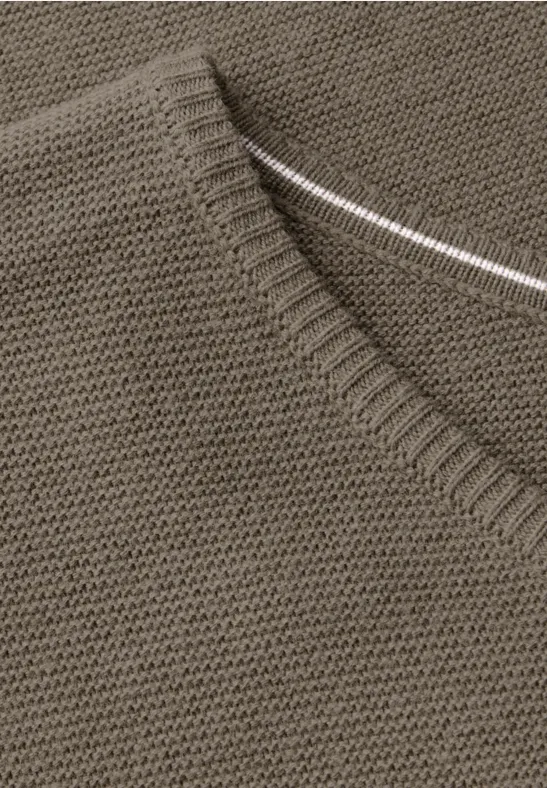 Pull structuré smoky taupe melange
