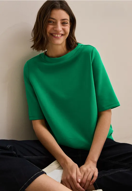 Sweat-shirt à manches courtes garden green