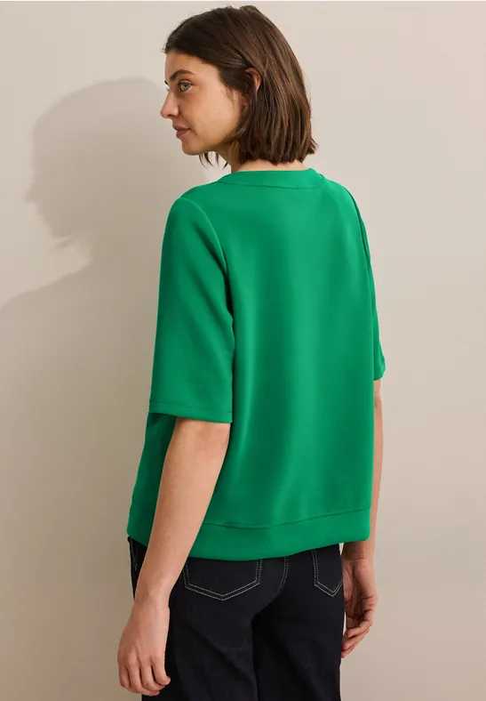 Sweat-shirt à manches courtes garden green