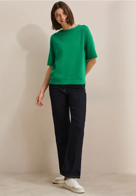Sweat-shirt à manches courtes garden green
