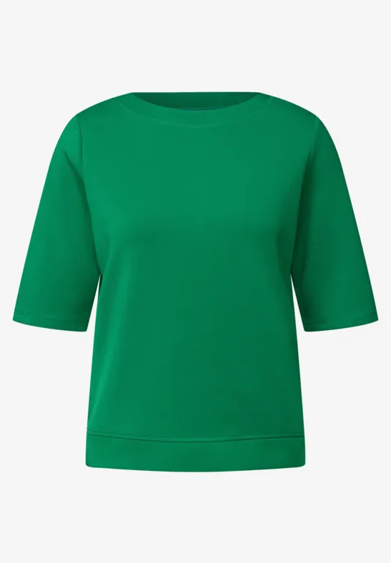 Sweat-shirt à manches courtes garden green