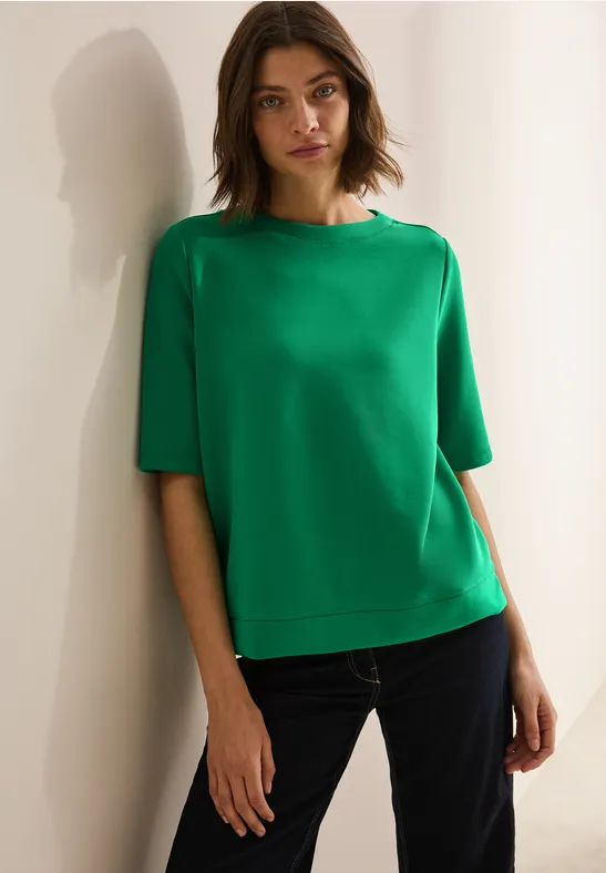 Sweat-shirt à manches courtes garden green